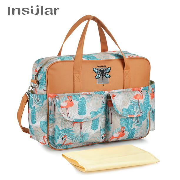 Baby Diaper Bag Shoulder Bag Handbag Large Capacity Mummy Nappy Nursing Bag F6I4 